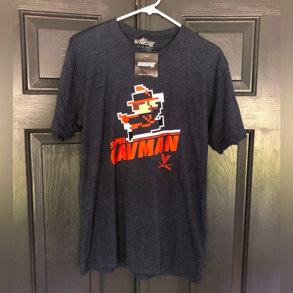 Super Mario Virginia Cavaliers Super Cavman T Shirt Men’s Medium BreakingT